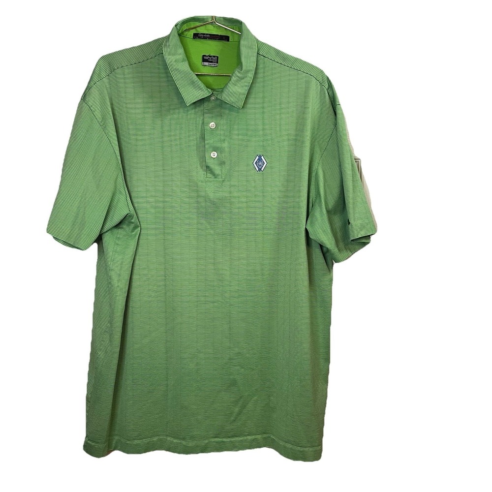 Nike Tiger Woods Collection Polo Shirt Mens XL Green Congressional Country Club